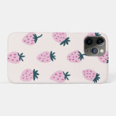 Aardbeien roze Case-Mate iPhone case (Achterkant (horizontaal))