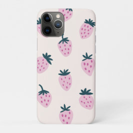 Aardbeien roze Case-Mate iPhone case
