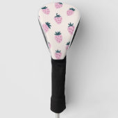 Aardbeien roze golfheadcover (Voorkant)