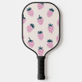 Aardbeien roze pickleball paddle (Voorkant)
