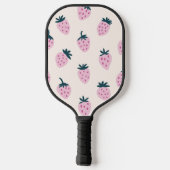 Aardbeien roze pickleball paddle (Achterkant)