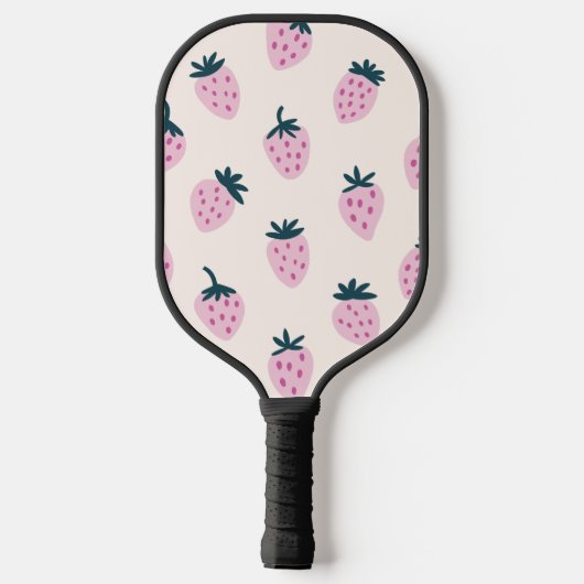 Aardbeien roze pickleball paddle (Achterkant)