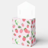 Aardbeien Roze Vierbox Bedankdoosjes (Geopend)