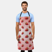 Aardbeien Schort (Gedragen)