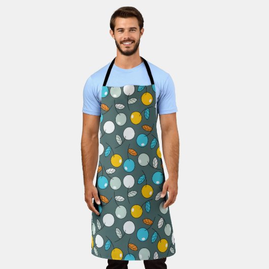 Aardbeien Schort (Gedragen)