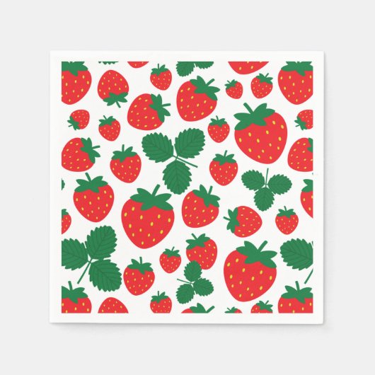 Aardbeien Servet (Voorkant)
