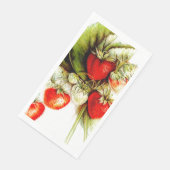  aardbeien servet (Hoek)