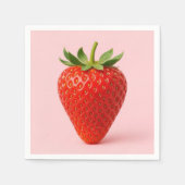 Aardbeien servetten. servet (Voorkant)