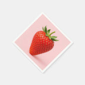 Aardbeien servetten. servet (Hoek)