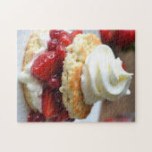 Aardbeien Shortcake Dessert Legpuzzel (Horizontaal)
