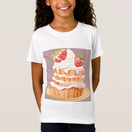 aardbeien shortcake plezier t-shirt (Voorkant)