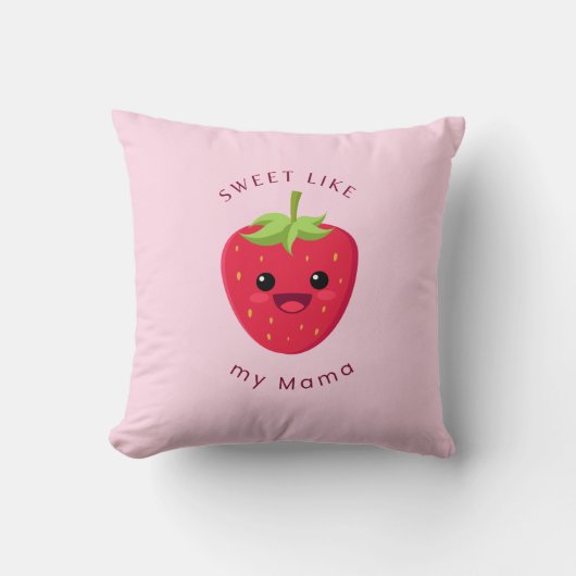 Aardbeien Sierkussen (Voorkant)