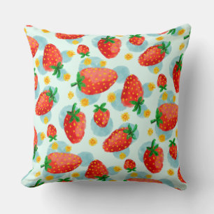 Aardbeien Sierkussen