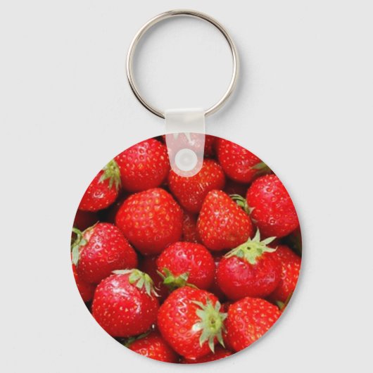 Aardbeien Sleutelhanger (Voorkant)
