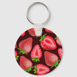Aardbeien Sleutelhanger