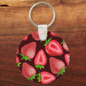 Aardbeien Sleutelhanger (Voorkant)