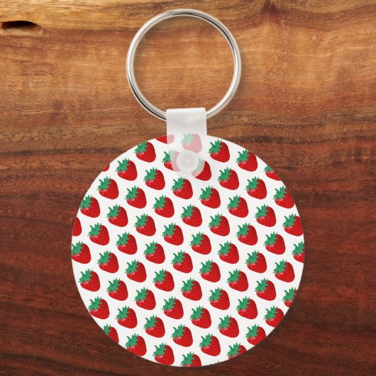 Aardbeien Sleutelhanger (Voorkant)