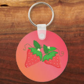 Aardbeien Sleutelhanger (Voorkant)