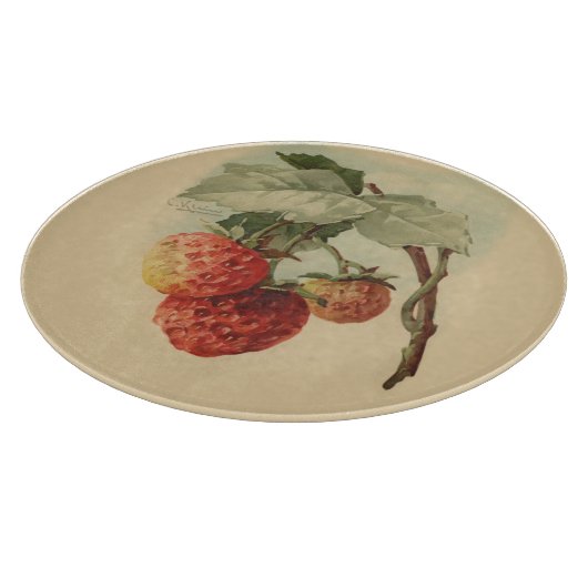  aardbeien snijplank (Hoek)