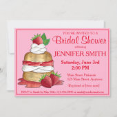 Aardbeien Sortcake Cakdessert Aardbeien Kaart (Voorkant)