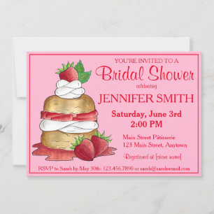 Aardbeien Sortcake Cakdessert Aardbeien Kaart