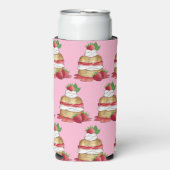 Aardbeien Sortcake Cakdessert Aardbeien Seltzer Blikjeskoeler (Seltzer Voorkant)