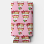 Aardbeien Sortcake Cakdessert Aardbeien Seltzer Blikjeskoeler (Achterkant)