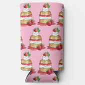 Aardbeien Sortcake Cakdessert Aardbeien Seltzer Blikjeskoeler (Voorkant)