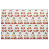 Aardbeien Sortcake Cakdessert Aardbeien Stof (Fat Quarter)