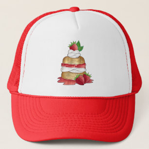 Aardbeien Sortcake Cakdessert Aardbeien Trucker Pet