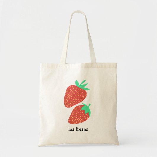 Aardbeien Spaanse Kaarten Fruity Food Fresas Tote Bag (Voorkant)