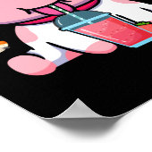 Aardbeien Stammelk Cute Kawaii Aesthetische Roze K Poster (Hoek)