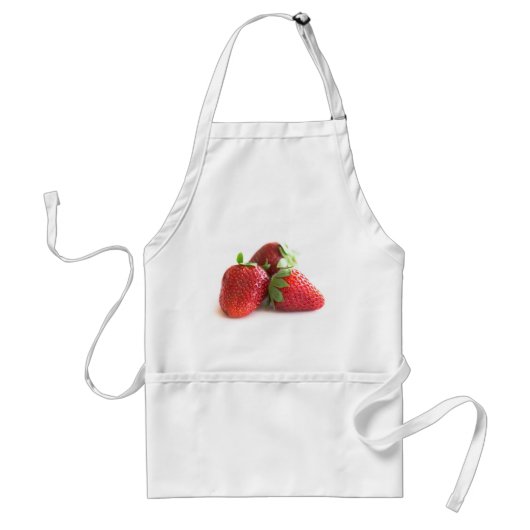 Aardbeien Standaard Schort (Voorkant)