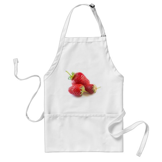 Aardbeien Standaard Schort (Voorkant)