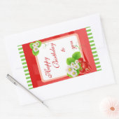 Aardbeien Sticker (Envelop)