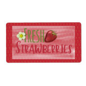 Aardbeien Sticker (Voorkant)