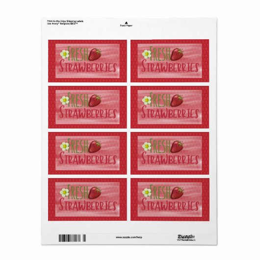 Aardbeien Sticker (Full Sheet)