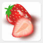 Aardbeien Sticker (Voorkant)