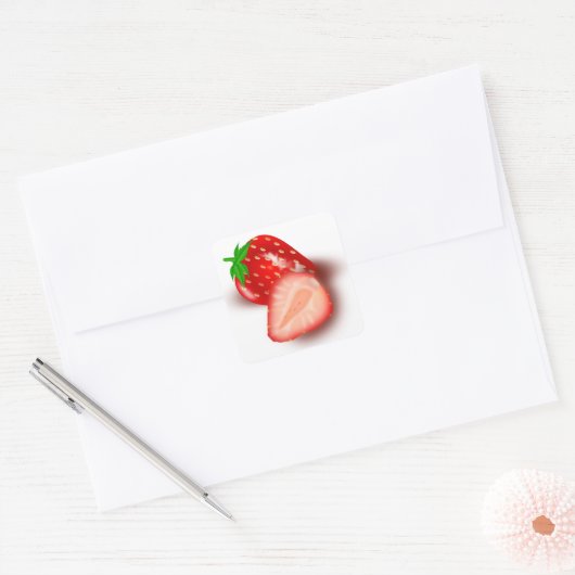 Aardbeien Sticker (Envelop)