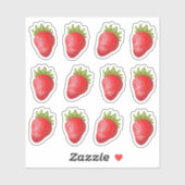 Aardbeien Stickers (Vel)