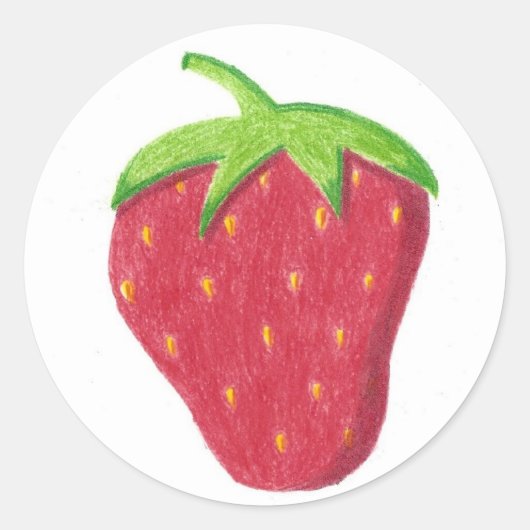 Aardbeien stickers (Voorkant)
