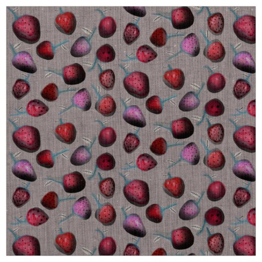 Aardbeien Stof (Swatch)