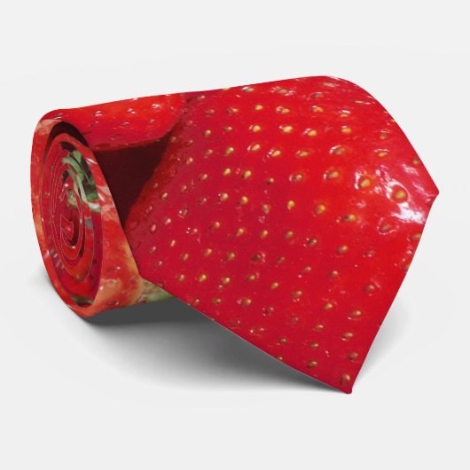 Aardbeien Stropdas (Opgerold)