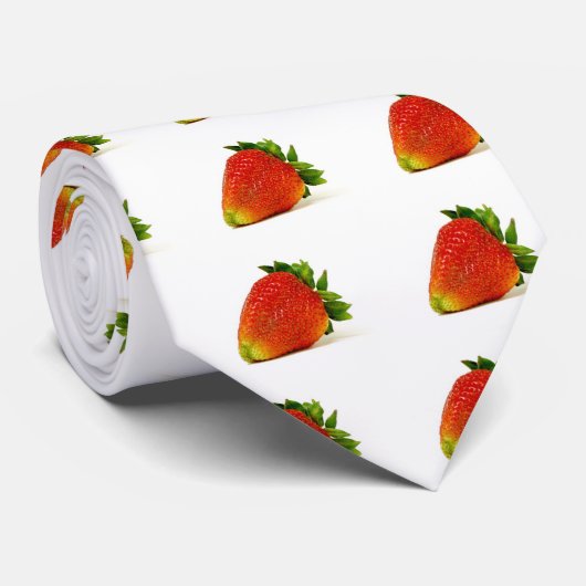 Aardbeien Stropdas (Opgerold)