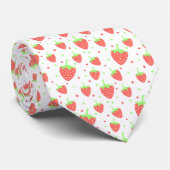 Aardbeien Stropdas (Opgerold)