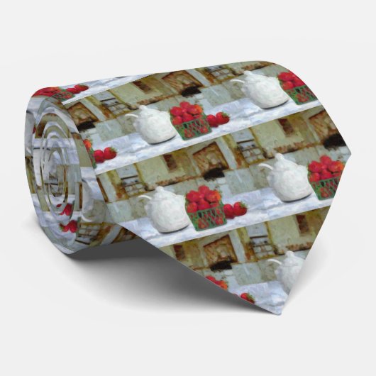 Aardbeien Stropdas (Opgerold)