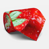 Aardbeien Stropdas (Opgerold)