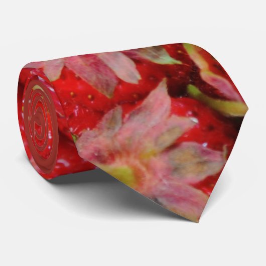 Aardbeien Stropdas (Opgerold)