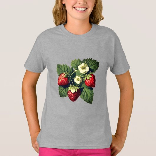  aardbeien t-shirt (Voorkant)