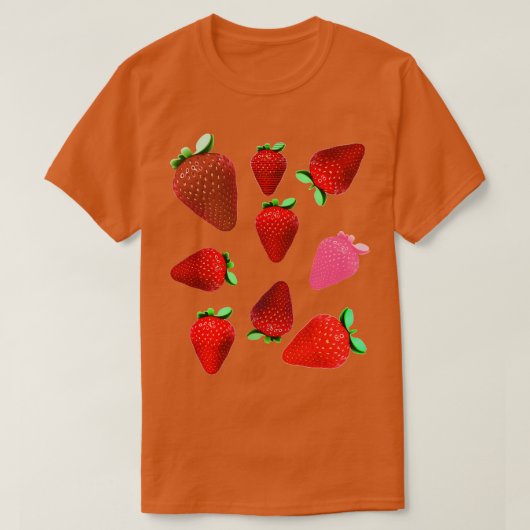 aardbeien t-shirt (Design voorkant)